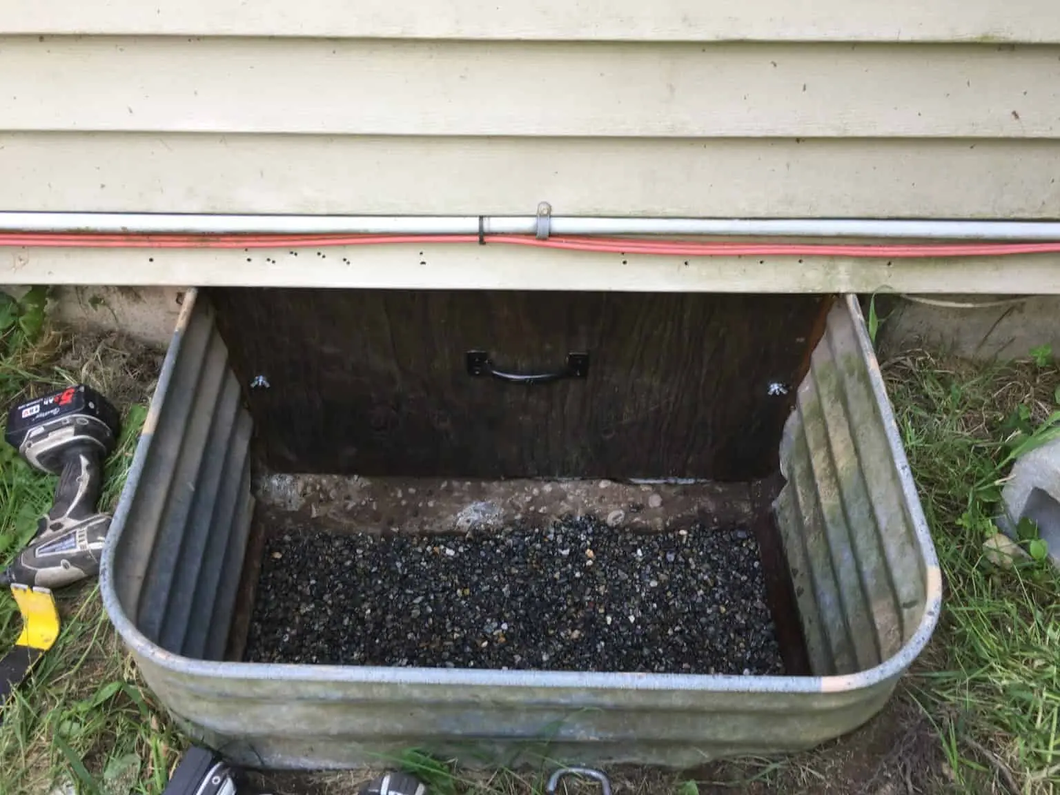 Crawl space rodent exclusion barrier installation